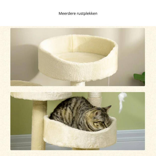 Krabpaal - Kattenspeeltjes - Kattenspeelgoed - Katten- Kattenkrabpaal - 60 cm x 40 cm x 70