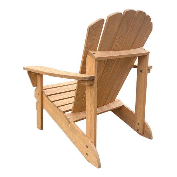 AXI Carmen Adirondackstoel van hout in goud geel Houten tuinstoel / loungestoel voor 1 persoon met armleuningen & hoge