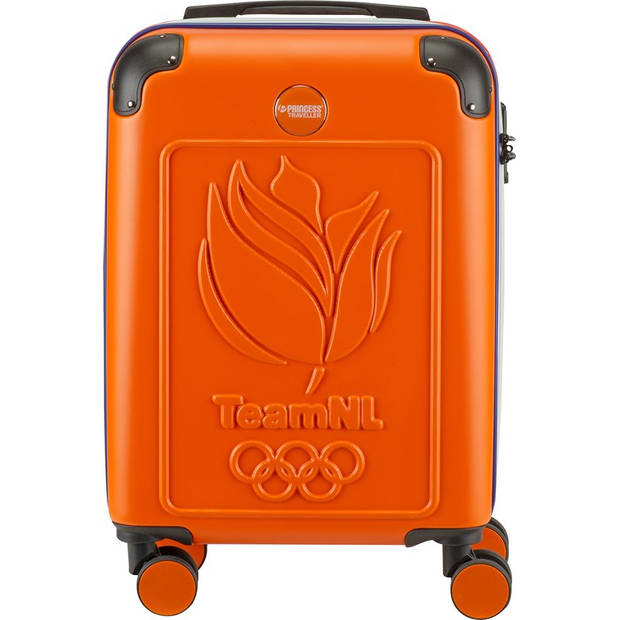 Princess Traveller TeamNL - Handbagagekoffer- Oranje - Parijs Editie - S- 55 cm