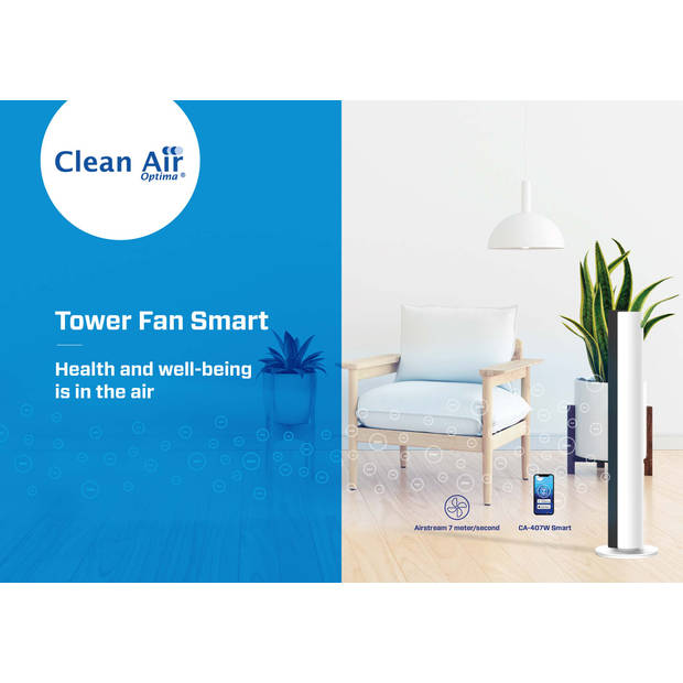 Clean Air Optima Luxe Torenventilator CA-407W Smart