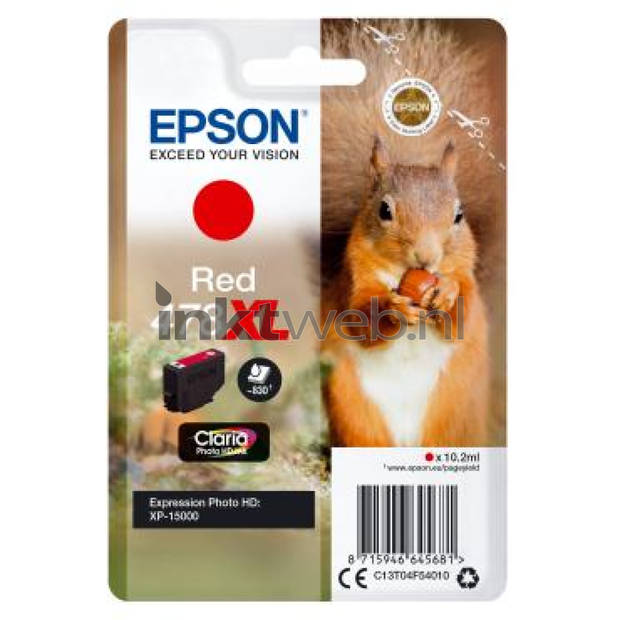 Epson 478XL rood cartridge