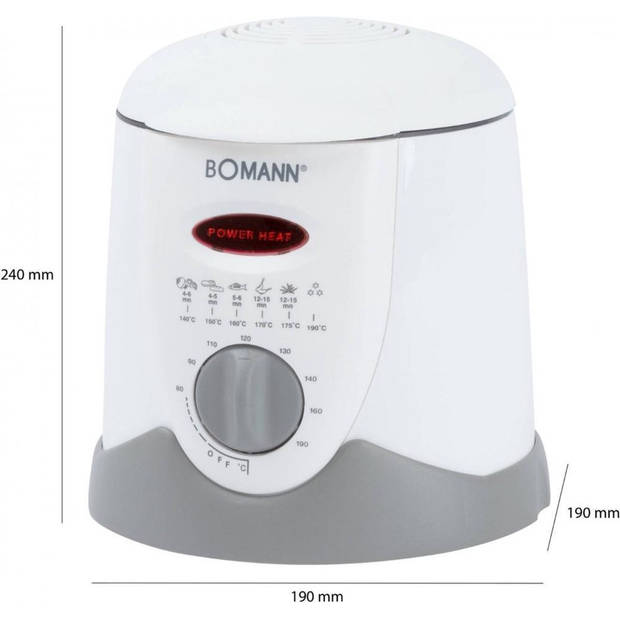 Bomann FFR 1290 CB – 2 in 1 - Elektrische fondue - Mini Friteuse