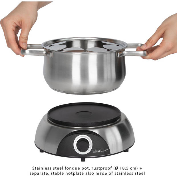 Clatronic FD 3783 - Fondue Set - 8 personen – 1400W