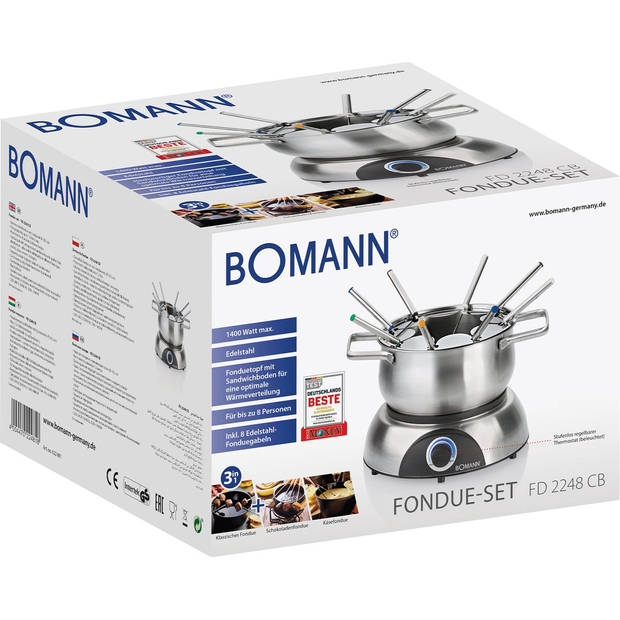 Bomann FD 2248 - Fondue Set - 8 personen – 1400W