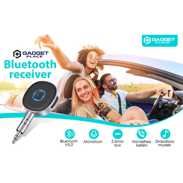 Bluetooth Receiver Incl. 3.5MM AUX - BT 5.0 - Bluetooth Ontvanger - Handsfree Bellen - Bluetooth Audio Receiver