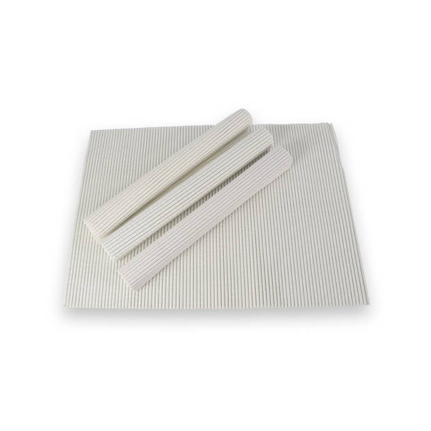 Witte Kunststof Antislipmaten voor Keukenlades - 65x90cm - Set van 4