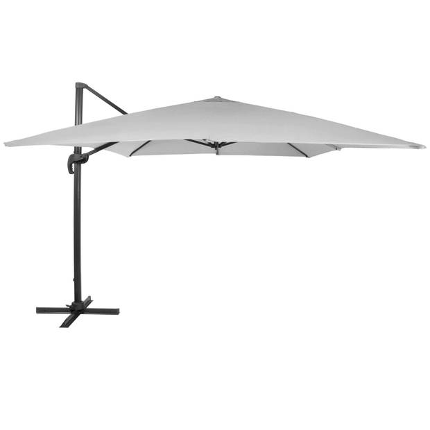 Springos Parasol Parasols Kantelbaar Met Ventilatie Lichtgrijs 290 x 390 cm