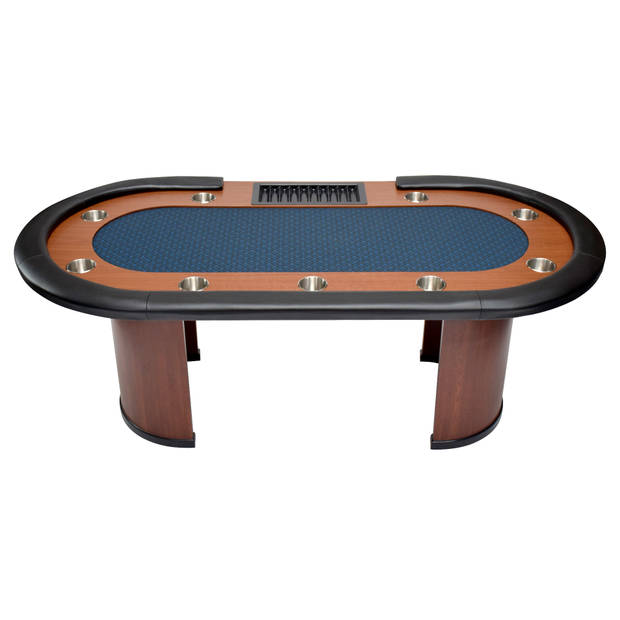 North Pokertafel Nevada 10 Personen Blauw