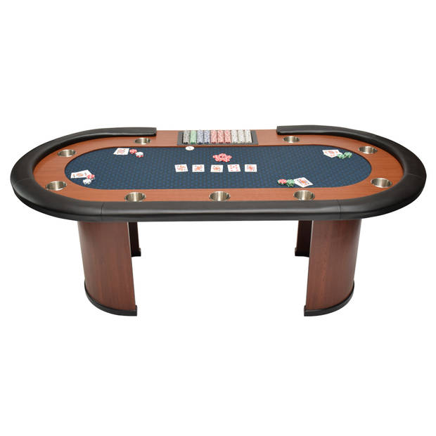 North Pokertafel Nevada 10 Personen Blauw