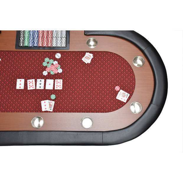 North Pokertafel Nevada 10 Personen Rood