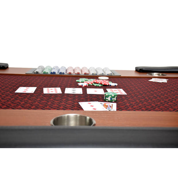 North Pokertafel Nevada 10 Personen Rood