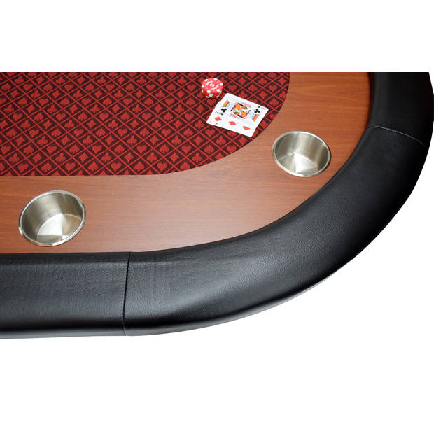 North Pokertafel Nevada 10 Personen Rood