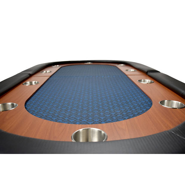 North Pokertafel Foldy 10 Personen Blauw