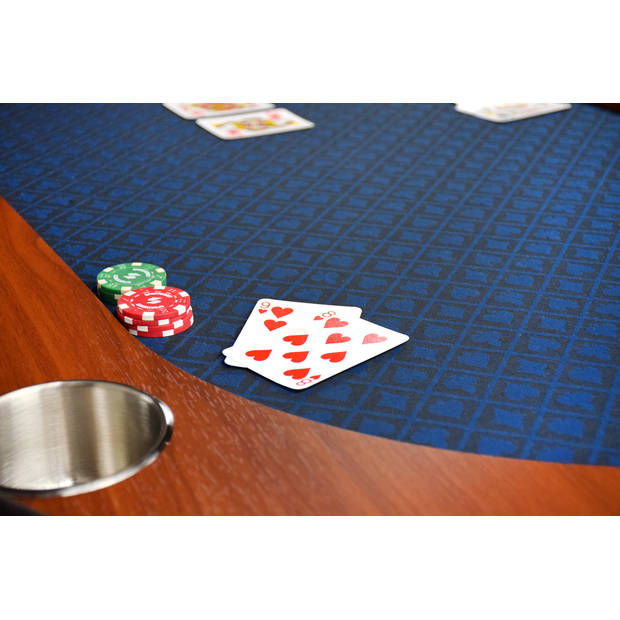 North Pokertafel Foldy 10 Personen Blauw