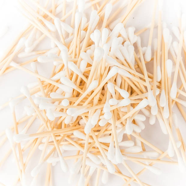 Pandoo Eco-Friendly Bamboo Cotton Swabs - 800 pcs - Safe - Biodegradable - Bamboo - Cotton Blend