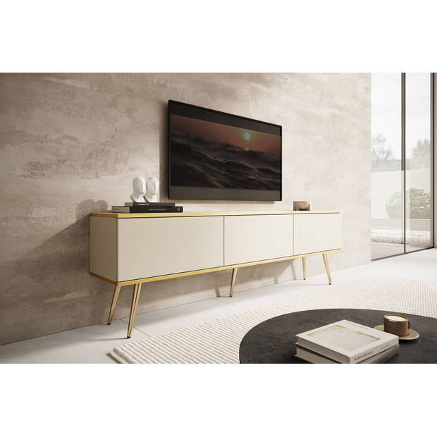 Meubella TV-Meubel Orleans - Beige - 175 cm - Staand