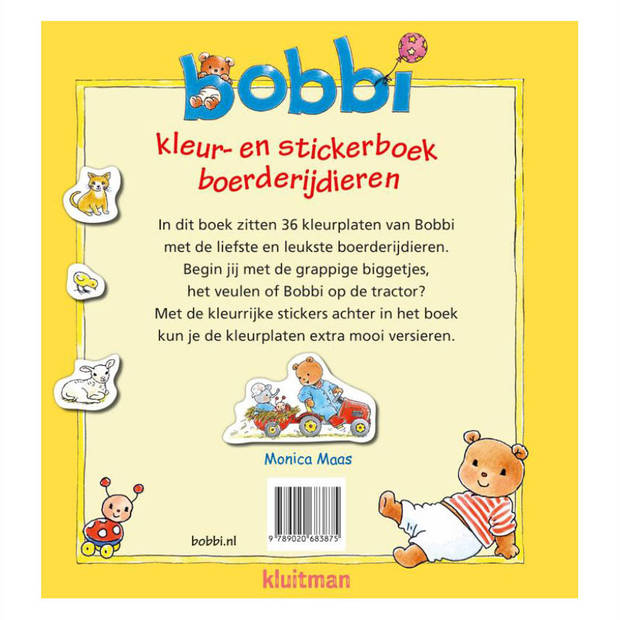 Kluitman Bobbi kleur en stickerboek