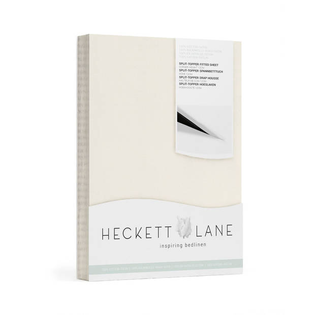 Heckett & Lane Elementi Splittopper Hoeslaken Katoen Satijn off white