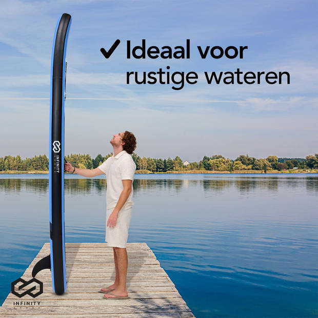 Infinity Goods SUP Board - Opblaasbaar Paddle Board - Complete Set - 305 cm - Max. 150 kg - Blauw