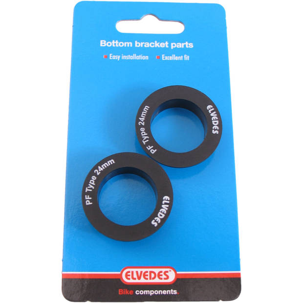 Elvedes Trapas lagerkapjes voor 24mm Press-fit (2 stuks)