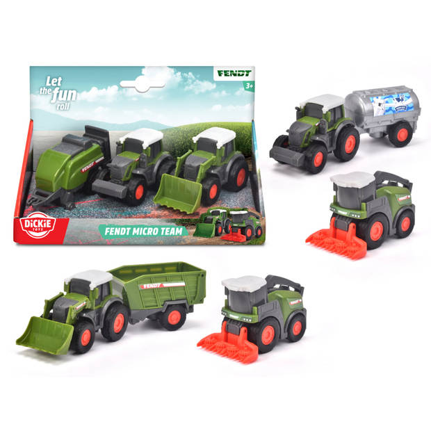 Dickie Toys Fendt Micro Team Landbouwvoertuigen