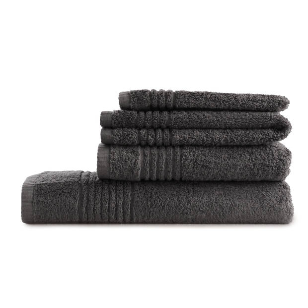 Handdoeken 22 delig set - Supreme - OEKO-TEX Made in Green - 600 g/m2 zacht katoen - antraciet