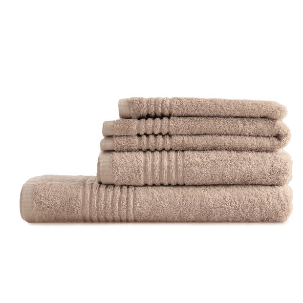 Handdoek Supreme - 70x140 - 4 stuks - OEKO-TEX Made in Green - 600 g/m2 zacht katoen - sand