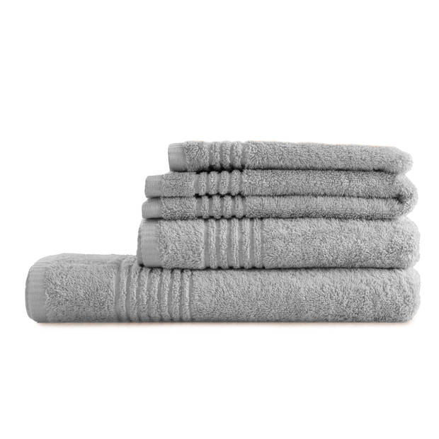 Handdoek Supreme - 70x140 - 4 stuks - OEKO-TEX Made in Green - 600 g/m2 zacht katoen - licht grijs