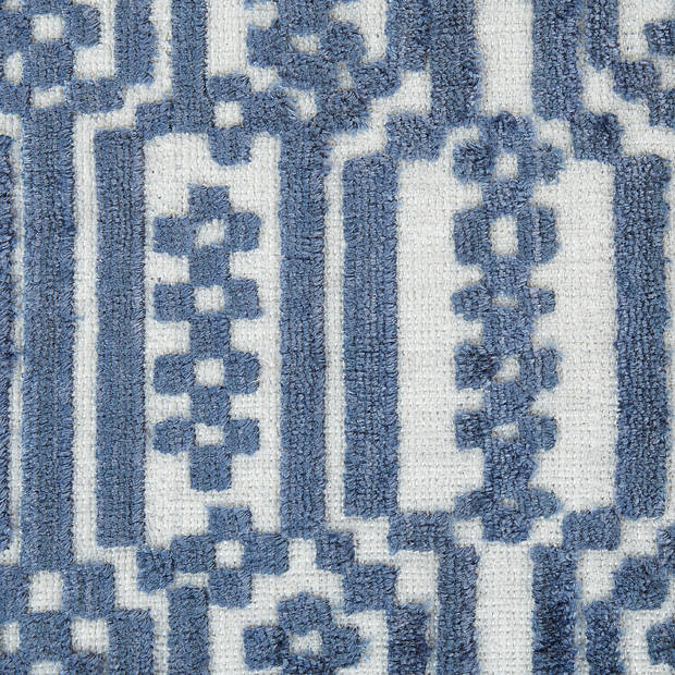 Beliani SANAWAN - Poef-Blauw-Viscose