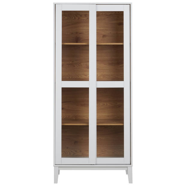 Beliani RUMSON - Vitrinekast-Wit-MDF