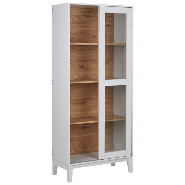 Beliani RUMSON - Vitrinekast-Wit-MDF