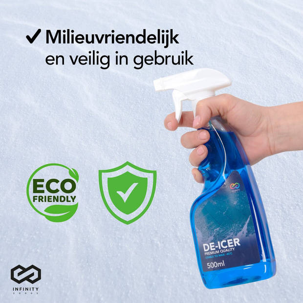 Infinity Goods 2-Pack Antivries Spray - Ruitenontdooier Voor Auto - Krachtige Ontdooispray - De-Icer - Winter - 2x 500ml