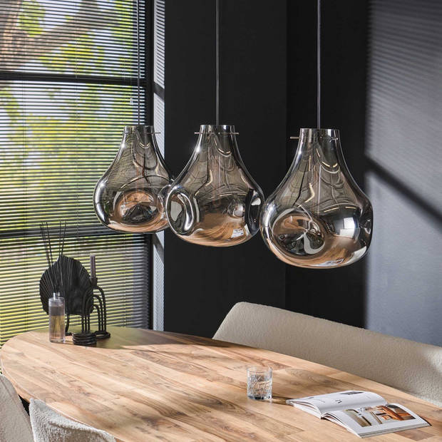 Lydia hanglamp 3L - artic zwart