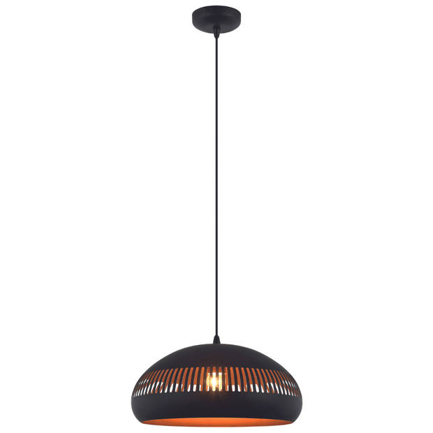 Janelle hanglamp 1L 50 cm breed zwart