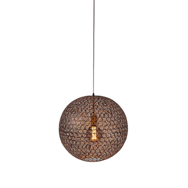 Joanne hanglamp zwart staal rond 40 cm