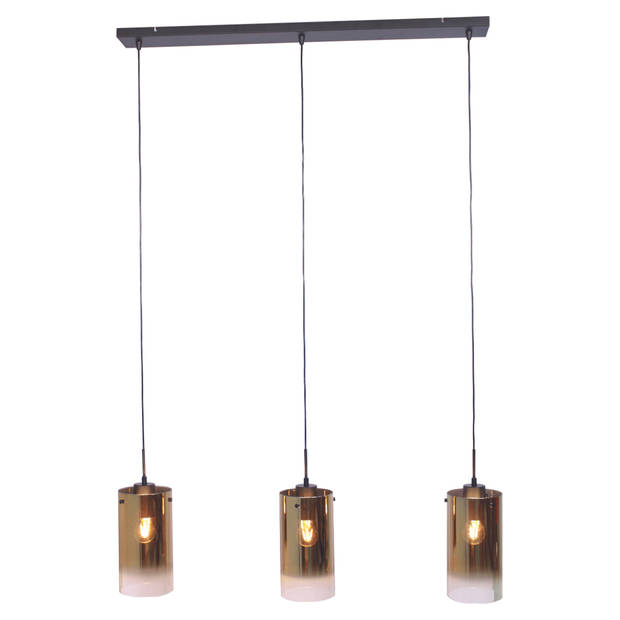 Jalama hanglamp glas goud 3L 100 cm