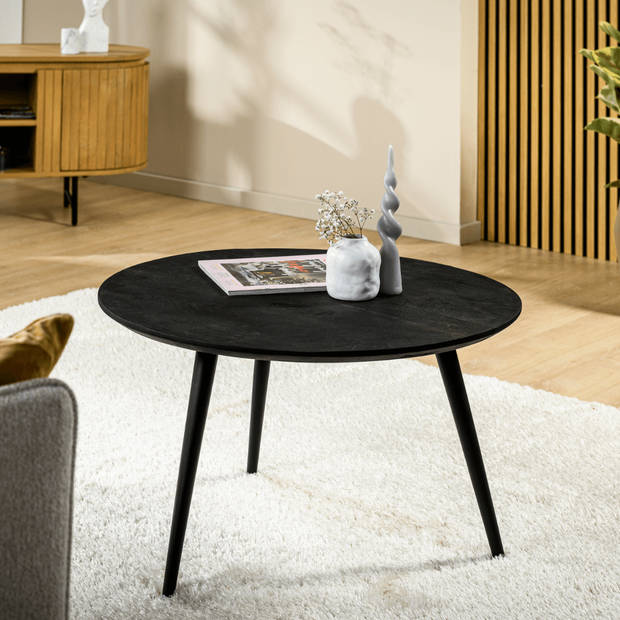 Bryan ronde salontafel ø75cm zwart