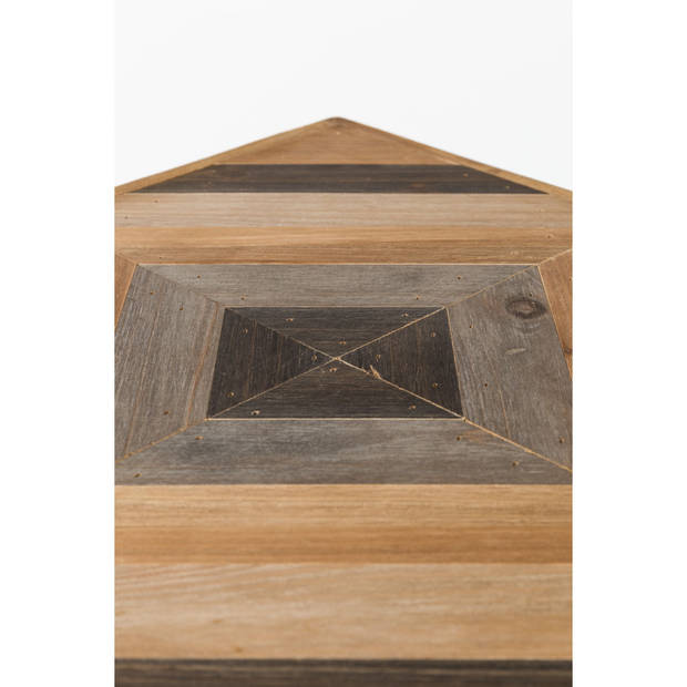 Housecraft Joy Bijzettafel Hout Bruin/Zwart - Set van 2