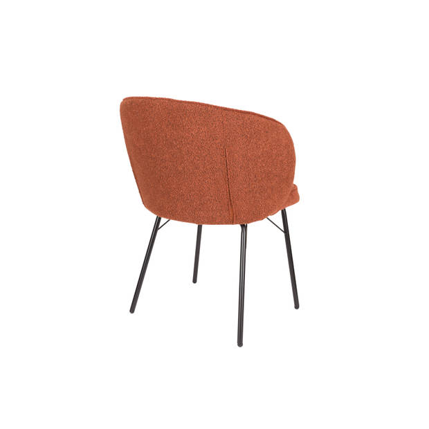 Housecraft Joa Eetkamerstoelen Bouclé Terra - Set van 2