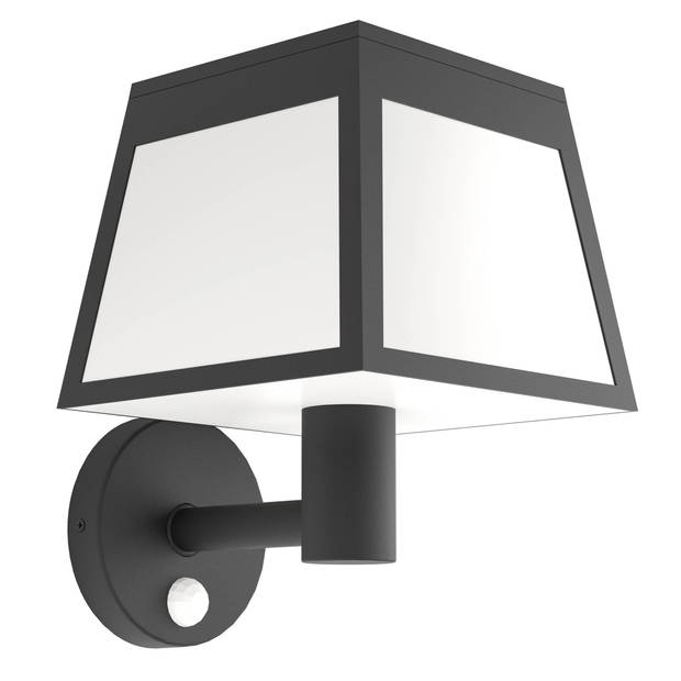 EGLO Altilia Solar Wandlamp Buiten - LED - 20 cm - Zwart/Wit