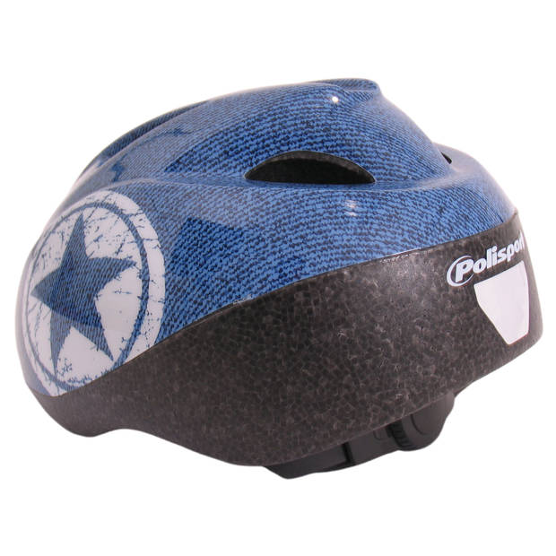 Polisport Kinderhelm Jeans. maat: S (52/56 cm), kleur: Blauww