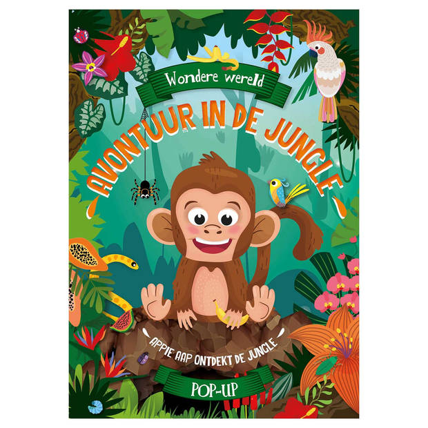 Lantaarn Publishers Wondere Wereld Pop-up Boek Avontuur in de jungle