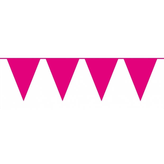 Magenta roze vlaggenlijn groot 10 meter - Vlaggenlijnen