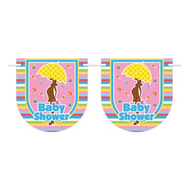 Babyshower slingers 6 meter - Vlaggenlijnen