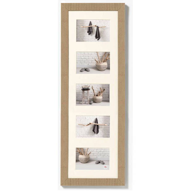 Fotolijst Vijfluik - Fotomaat 15x10cm - Beige - Hout - Home