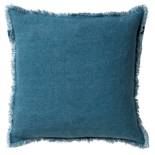 Dutch Decor - BURTO - Kussenhoes 60x60 cm - gewassen katoen - Provincial Blue - lichtblauw