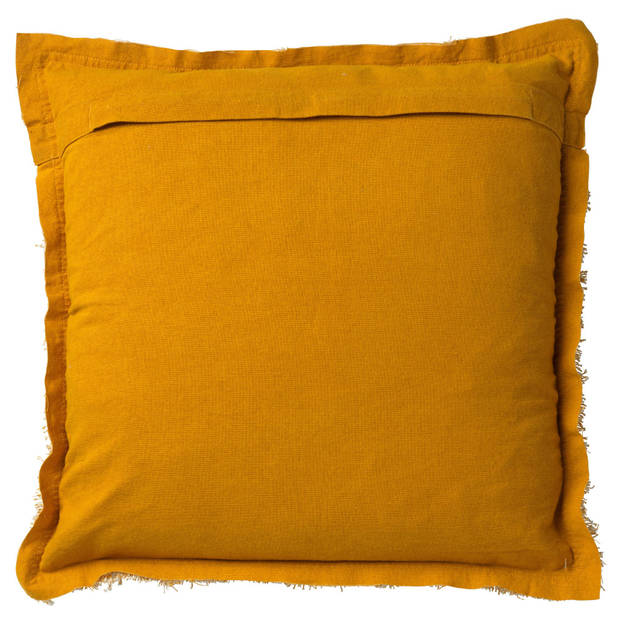 Dutch Decor - BURTO - Sierkussen 60x60 cm - gewassen katoen - Golden Glow - geel