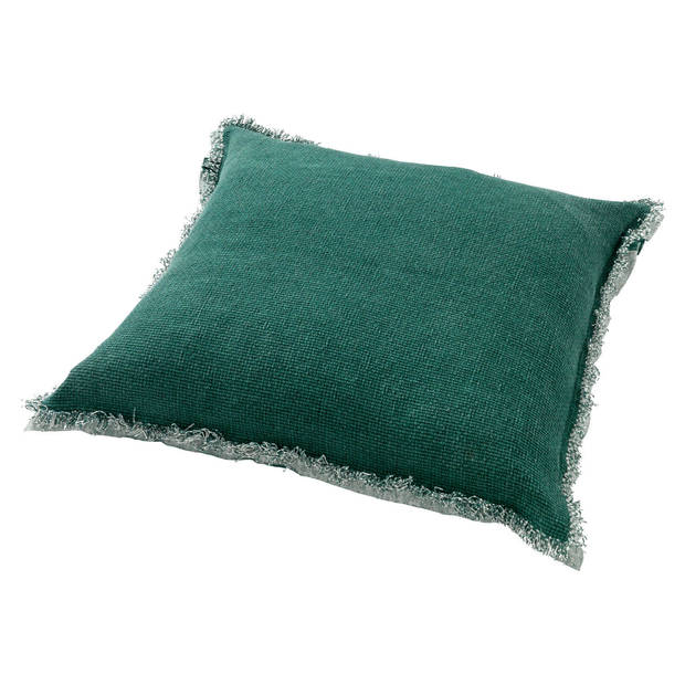 Dutch Decor - BURTO - Sierkussen 45x45 cm - gewassen katoen - Sagebrush Green - groen