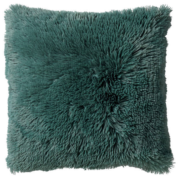 Dutch Decor - FLUFFY - Sierkussen 60x60 cm - superzacht - XL kussen - Sagebrush Green - groen