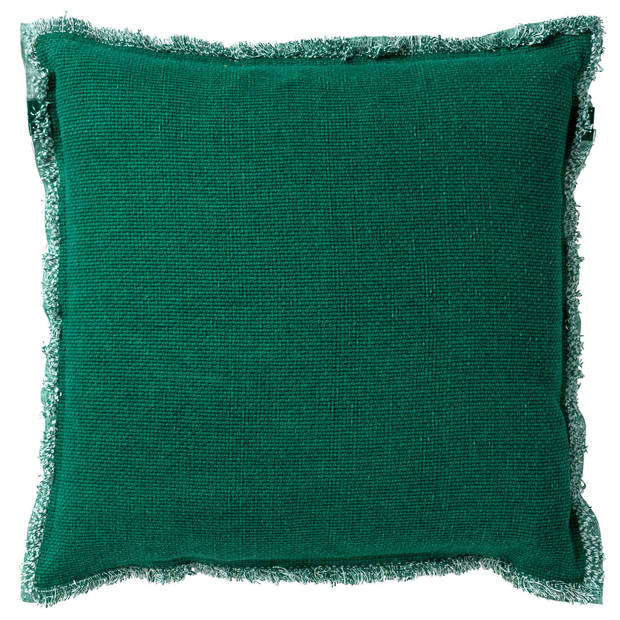 Dutch Decor - BURTO - Kussenhoes 60x60 cm - gewassen katoen - Galapagos Green - groen